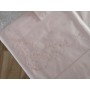 Lenzuola Bellavia puro cotone percalle con ricamo Punto Pieno a mano colore Rosa