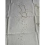 Elegantissima tenda in puro lino con ricamo Intaglio Farfalle a mano 210x300cm