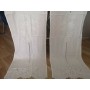 Coppia Tende purissimo lino ricamo Punto Pieno Angeli a mano tenda 60x240cm