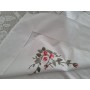 Lenzuolo Cotone Percalle ricamo Punto Vapore a mano sheet cotton