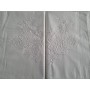 Spettacolare Lenzuolo Cotone Percalle ricamo Punto Pieno a mano Sheet handmade