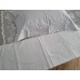 Spettacolare Lenzuolo Cotone Percalle ricamo Punto Pieno a mano Sheet handmade