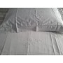 Spettacolare Lenzuolo Cotone Percalle ricamo Punto Pieno a mano Sheet handmade