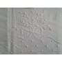 Spettacolare Lenzuolo Cotone Percalle ricamo Punto Pieno a mano Sheet handmade