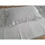 Spettacolare Lenzuolo Cotone Percalle ricamo Punto Pieno a mano Sheet handmade