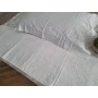 Spettacolare Lenzuolo Cotone Percalle ricamo Punto Pieno a mano Sheet handmade