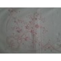 Spettacolare Lenzuolo Cotone Percalle ricamo Punto Pieno a mano Sheet handmade