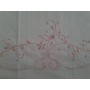 Spettacolare Lenzuolo Cotone Percalle ricamo Punto Pieno a mano Sheet handmade