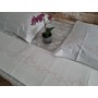 Spettacolare Lenzuolo Cotone Percalle ricamo Punto Pieno a mano Sheet handmade