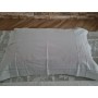 Spettacolare Lenzuolo Cotone Percalle ricamo Punto Pieno a mano Sheet handmade