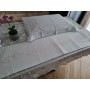 Spettacolare Lenzuolo Cotone Percalle ricamo Punto Pieno a mano Sheet handmade