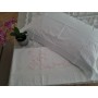 Spettacolare Lenzuolo Cotone Percalle ricamo Punto Pieno a mano Sheet handmade