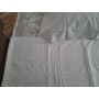 Spettacolare Lenzuolo Cotone Percalle ricamo Punto Pieno a mano Sheet handmade