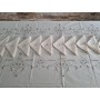 Tovaglia x 12 puro cotone gran misura ricamo Intaglio a mano 170x305 cm