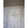 Tenda in purissimo lino bellora ricamo intaglio a mano 245x310cm